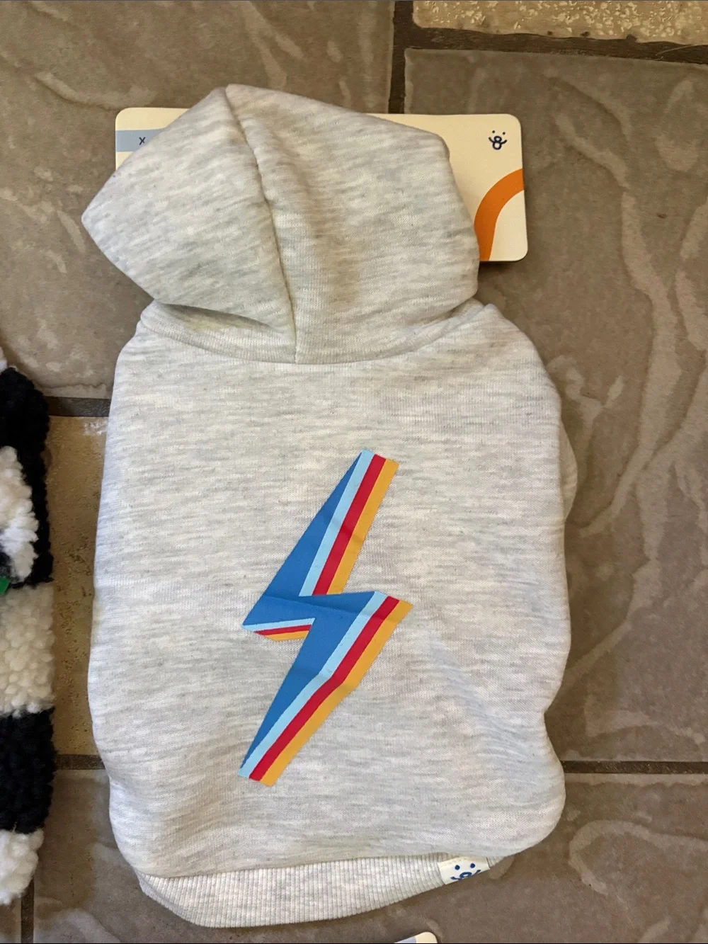 Oodles Checkered Sherpa & Lightning Hoodie Dog clothing  Apparel Set lot 3 new